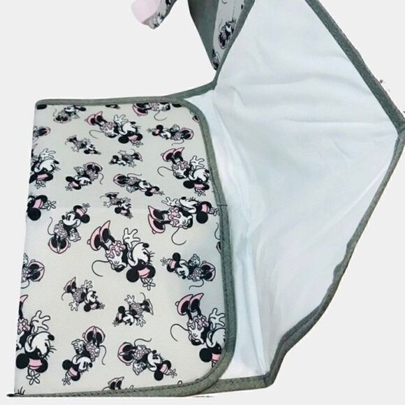 New! Disney Baby Minnie Mouse Multi-Piece Diaper Backpack Changing Pad Bag Set - Picture 13 of 16
